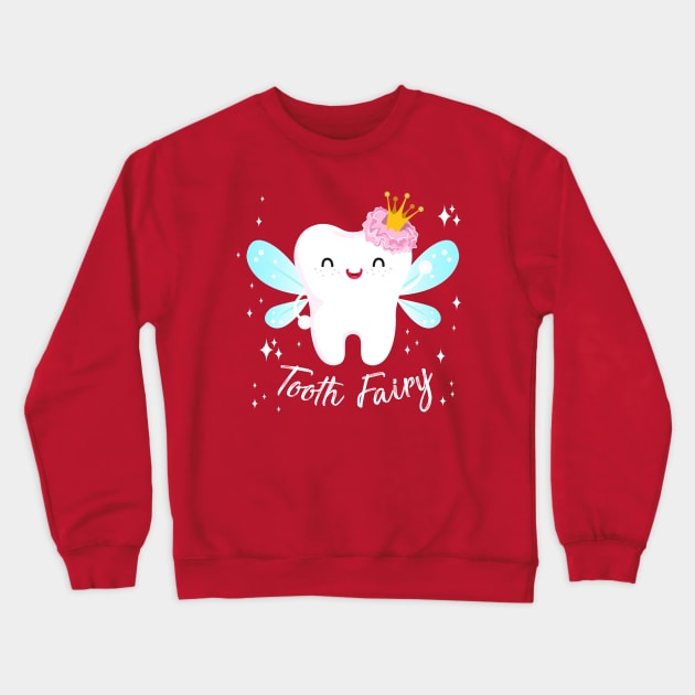 Girl Tooth Fairy Crewneck Sweatshirt by Riczdodo